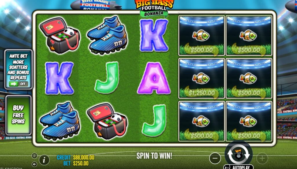 Big Bass Football Bonanza играть онлайн