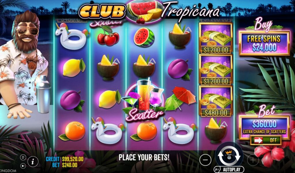 Club Tropicana играть онлайн