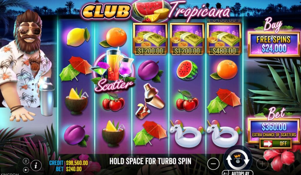 Club Tropicana от Pragmatic Play
